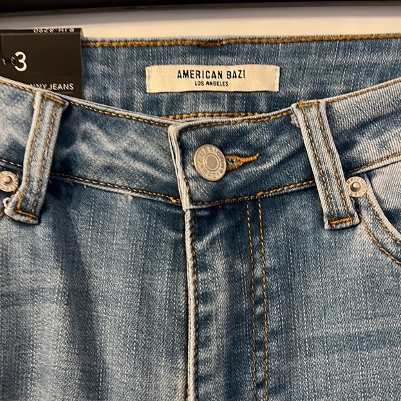 American Bazi Los Ángeles size 3 skinny distressed jean - Picture 2 of 5